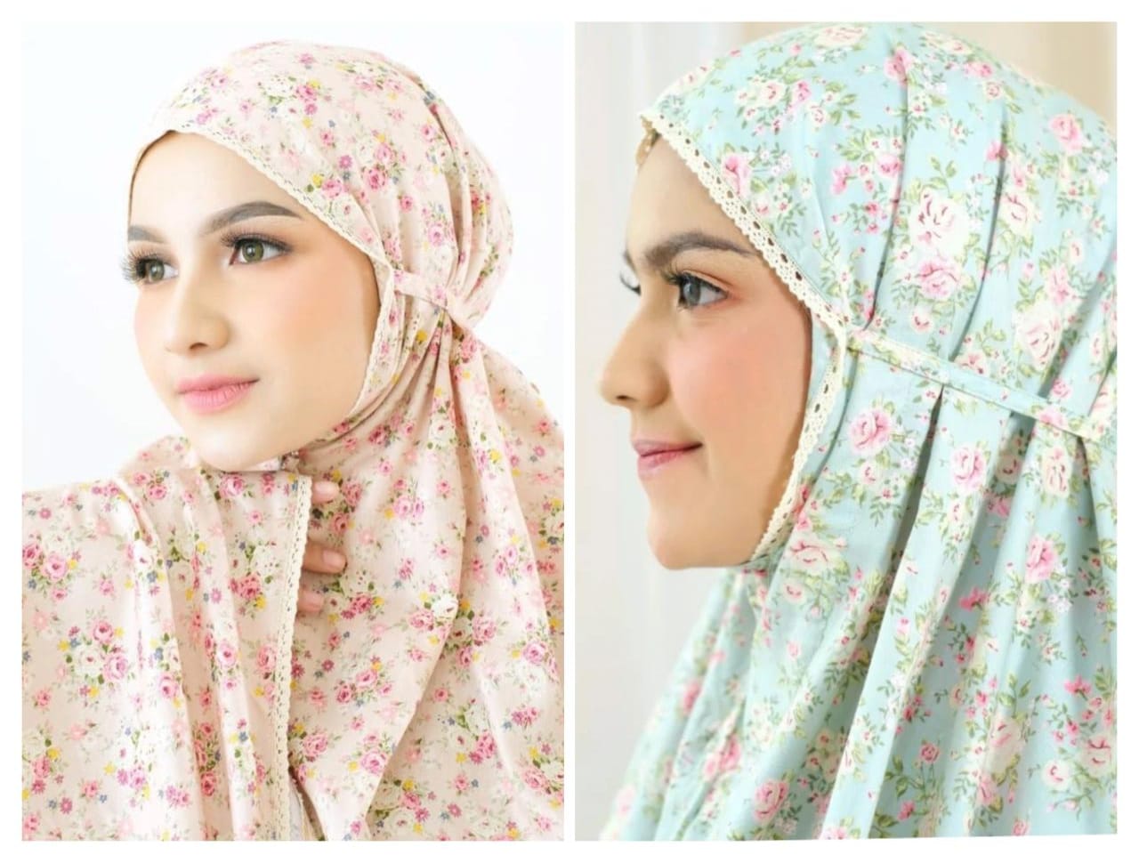 Pre Order. Japanese Cotton Telekung - Shabby Chic Series