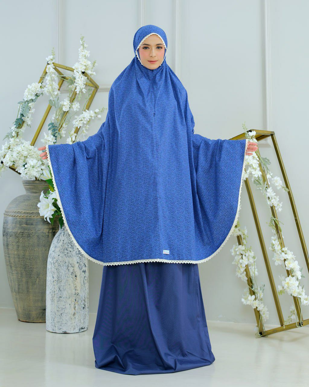 Po! Japanese Cotton Telekung in Paisley 2.0 Series