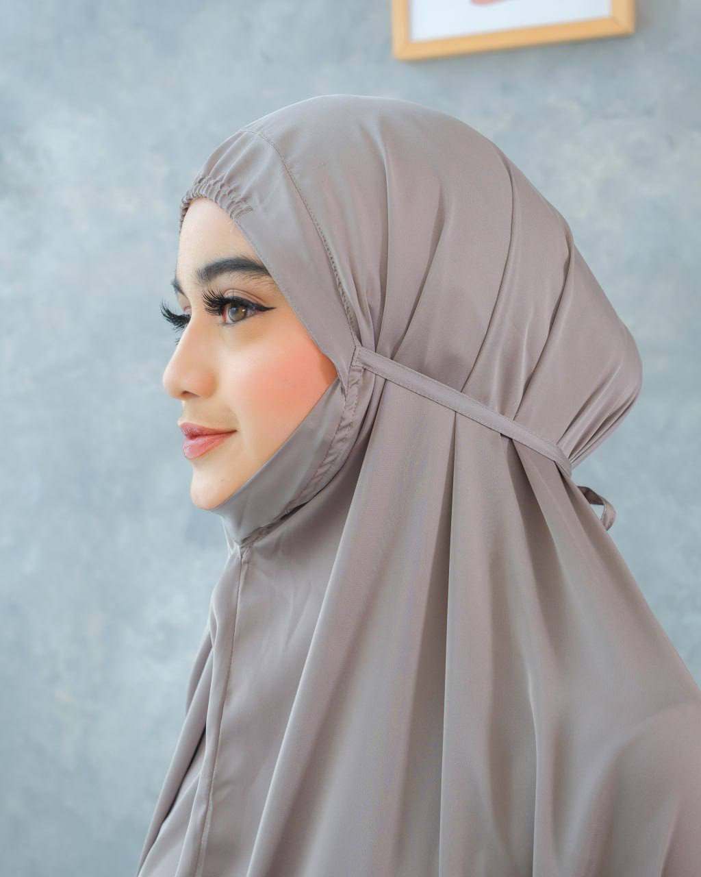 Pre Order. Zalina Armani Silk Telekung