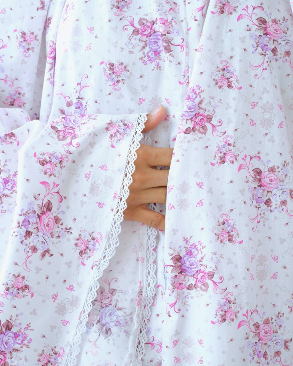 Pre Order! Garden Rose Series! Japanese Cotton Telekung