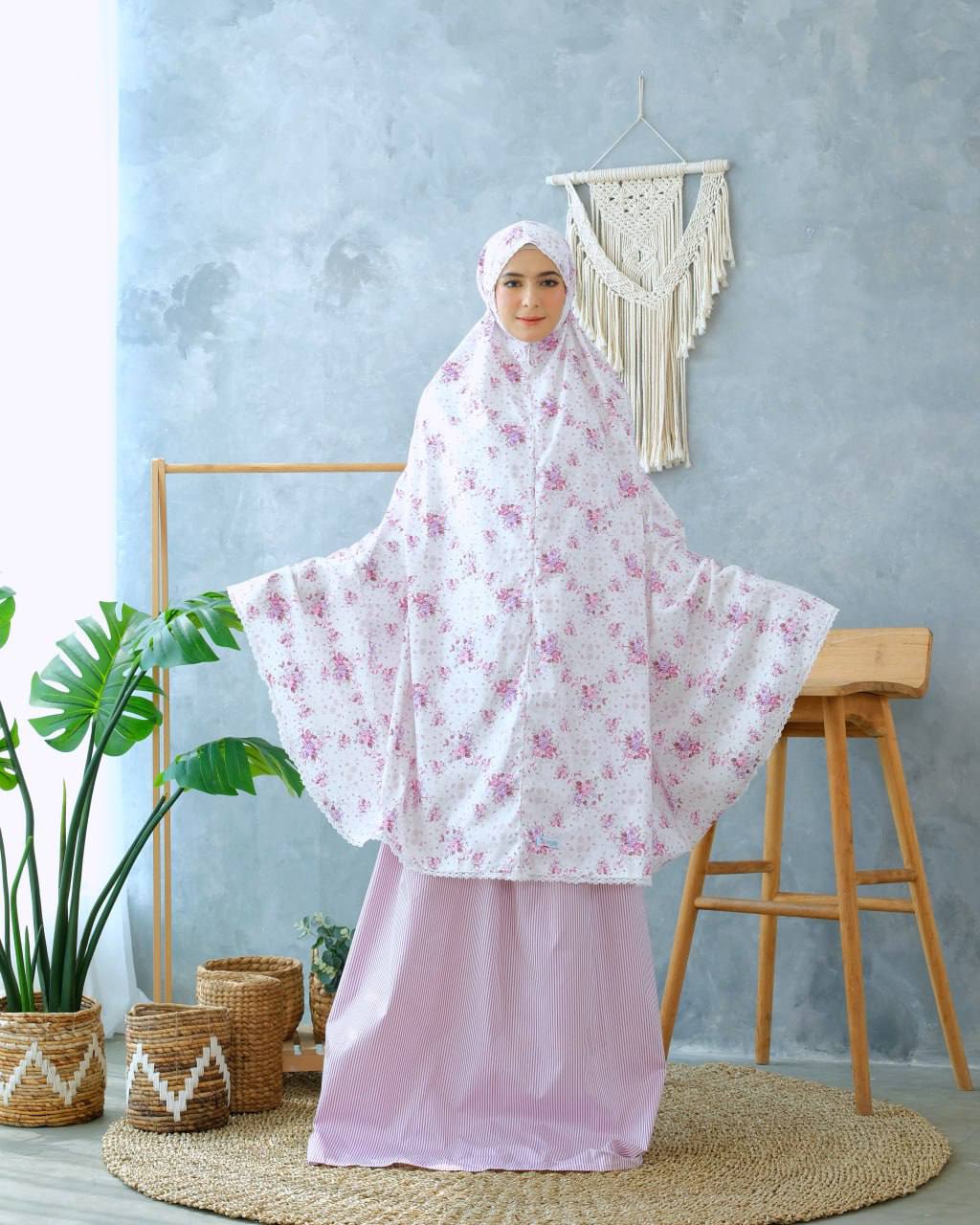 Pre Order! Garden Rose Series! Japanese Cotton Telekung