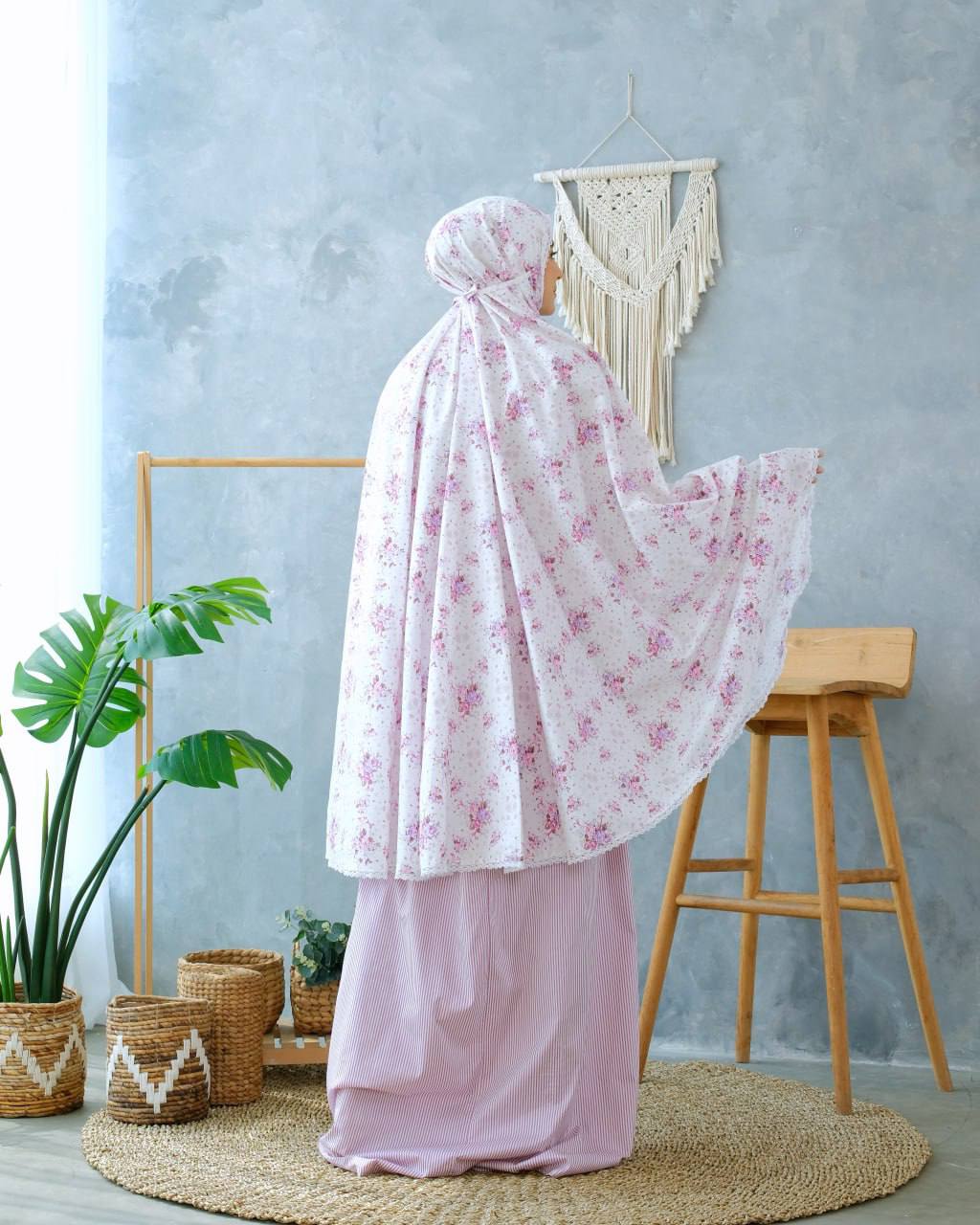 Pre Order! Garden Rose Series! Japanese Cotton Telekung
