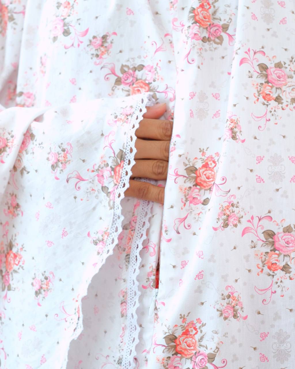 Pre Order! Garden Rose Series! Japanese Cotton Telekung