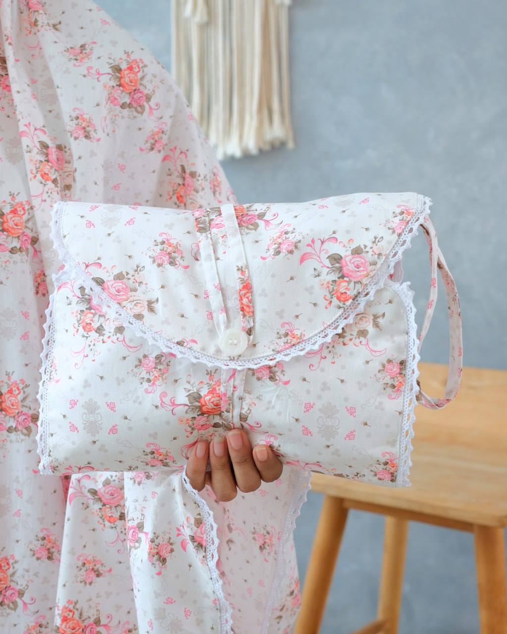 Pre Order! Garden Rose Series! Japanese Cotton Telekung