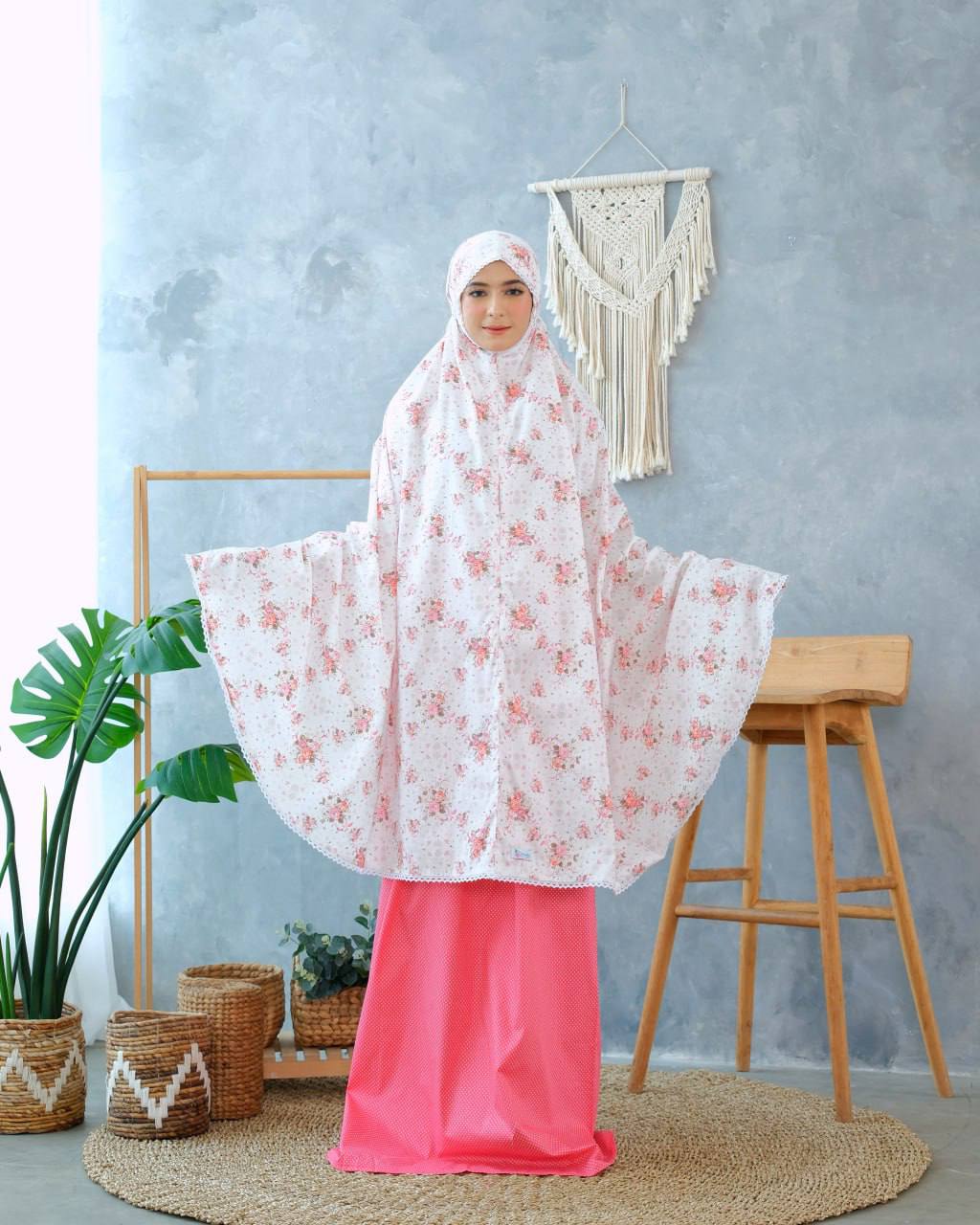 Pre Order! Garden Rose Series! Japanese Cotton Telekung