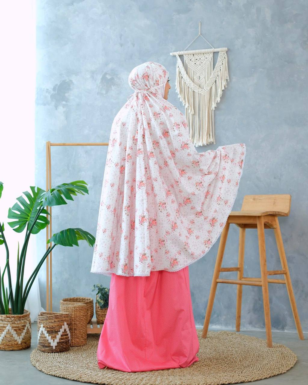Pre Order! Garden Rose Series! Japanese Cotton Telekung