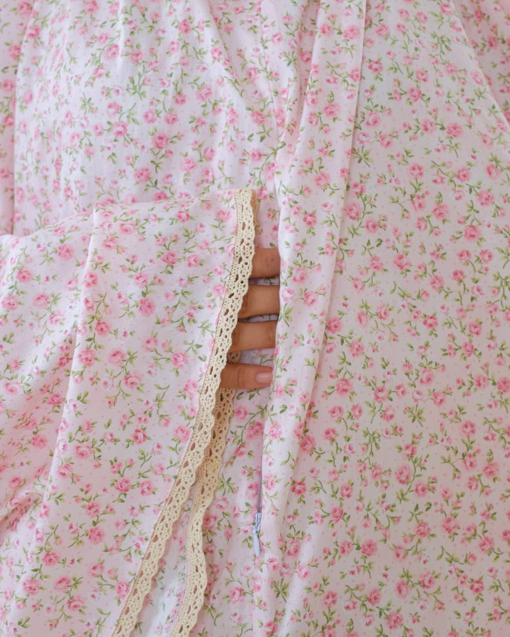 Pre Order. Japanese Cotton Telekung - Summer Rose Series