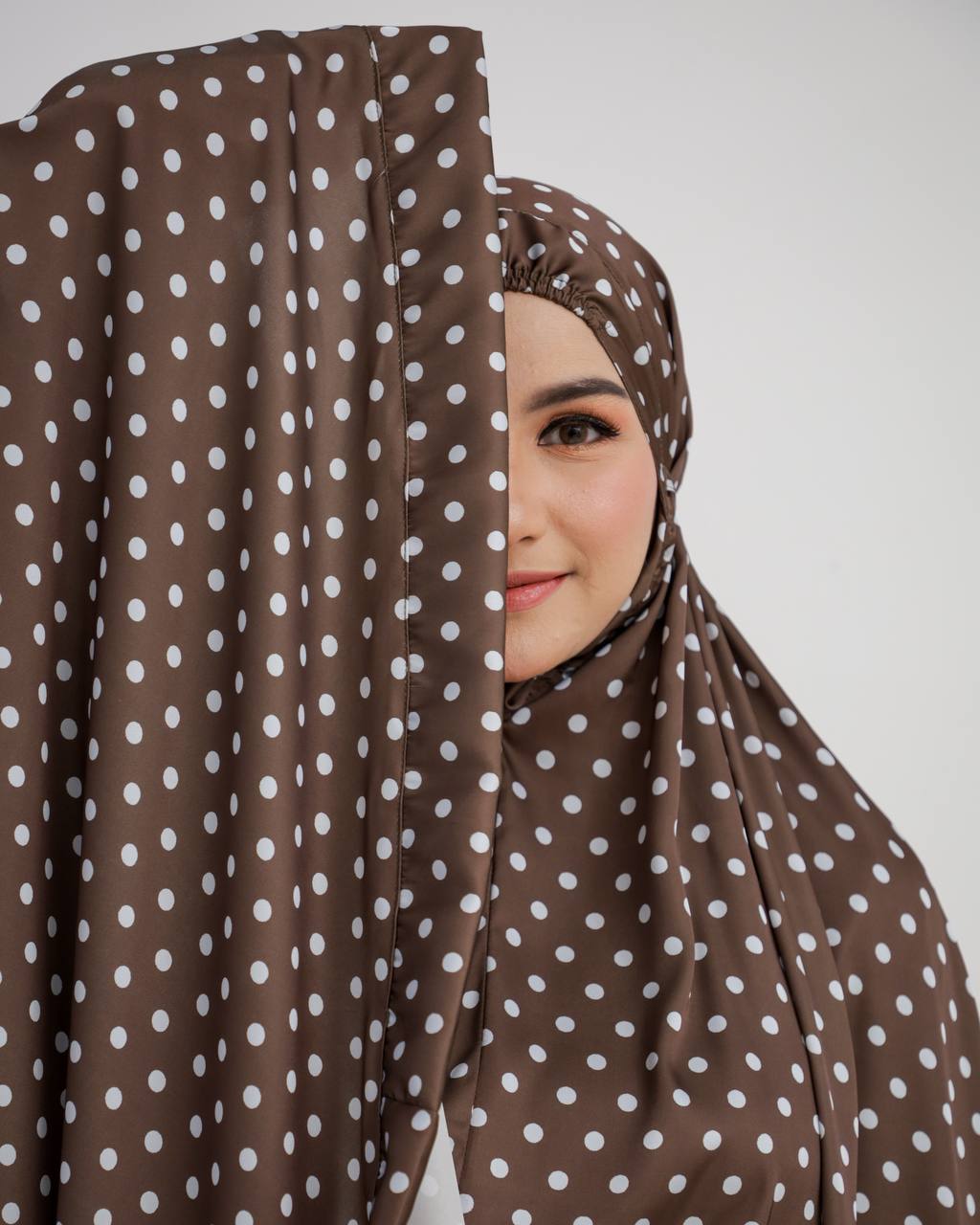New! Polka Armani Silk Telekung (Pre Order)
