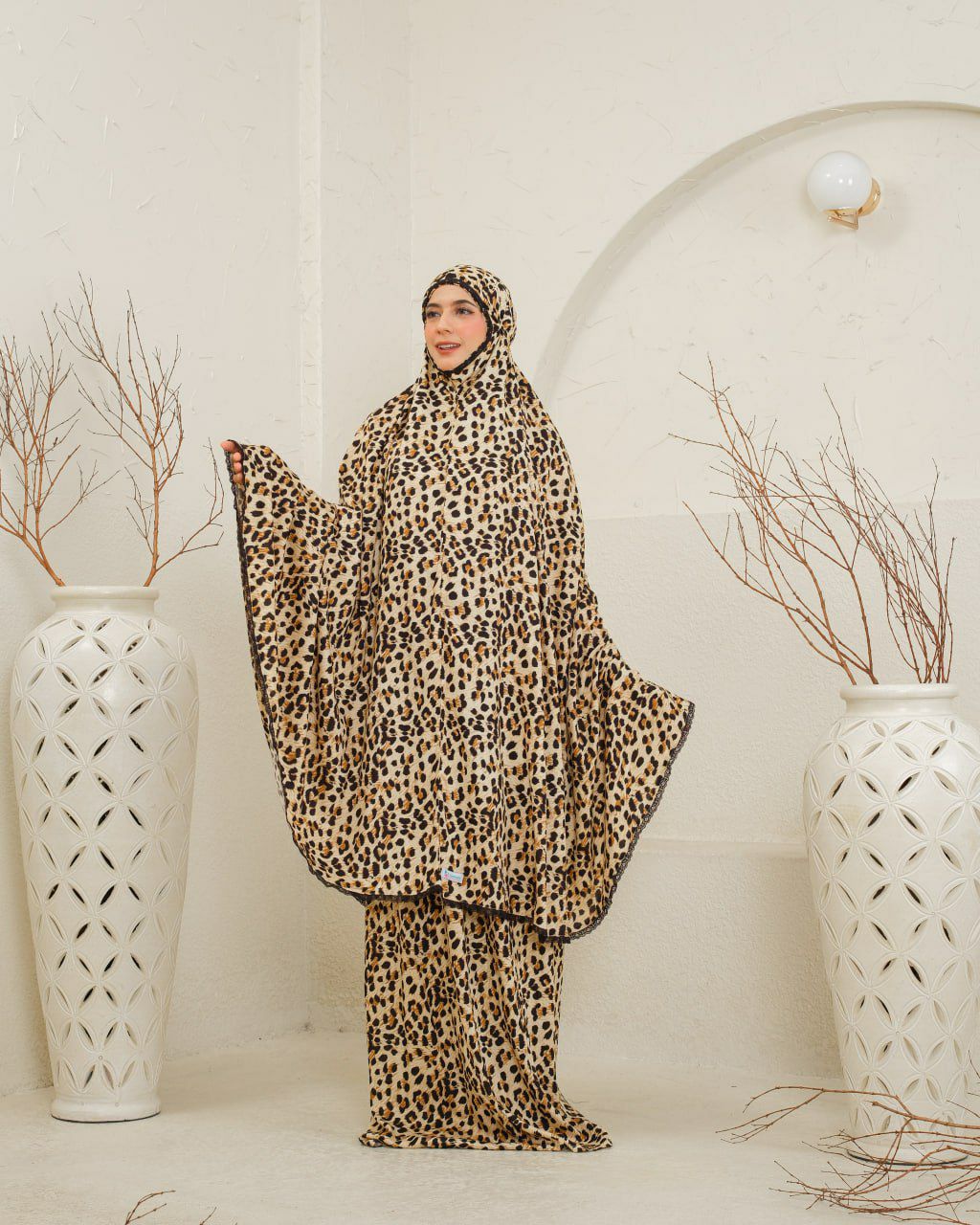New! Leopard ! Signature Rayon Prayer Wear(Pre Order)