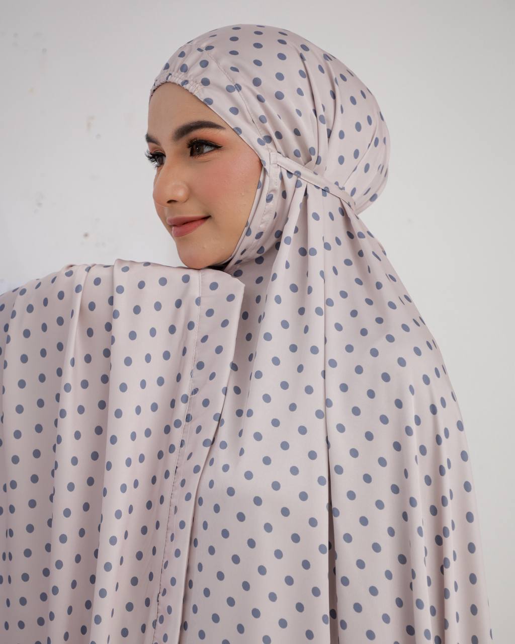 New! Polka Armani Silk Telekung (Pre Order)