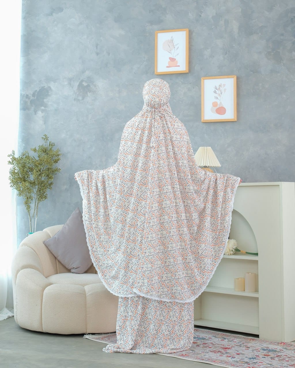 Pre Order! Ayda 2 in 1! Signature Rayon Telekung