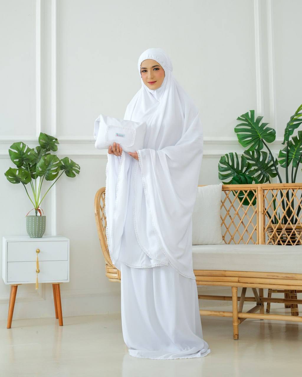 Pre Order! Rania 2 in 1! Plain Rayon Telekung