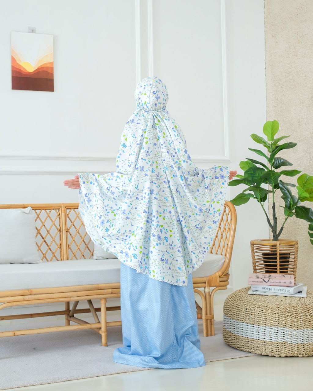Spring Flower! Japanese Cotton Telekung (Pre Order)