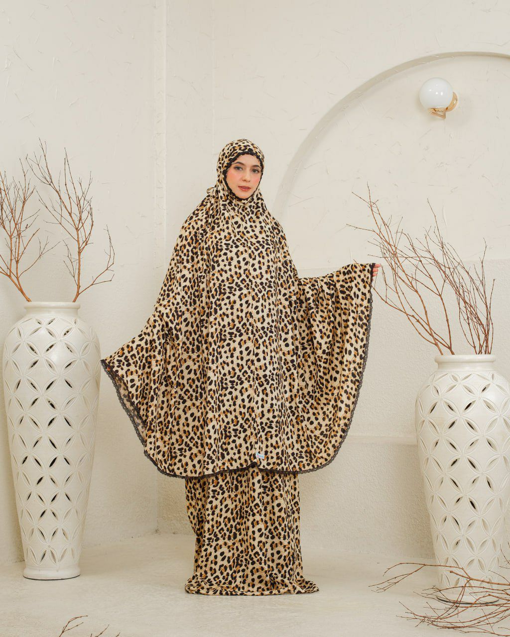 New! Leopard ! Signature Rayon Prayer Wear(Pre Order)