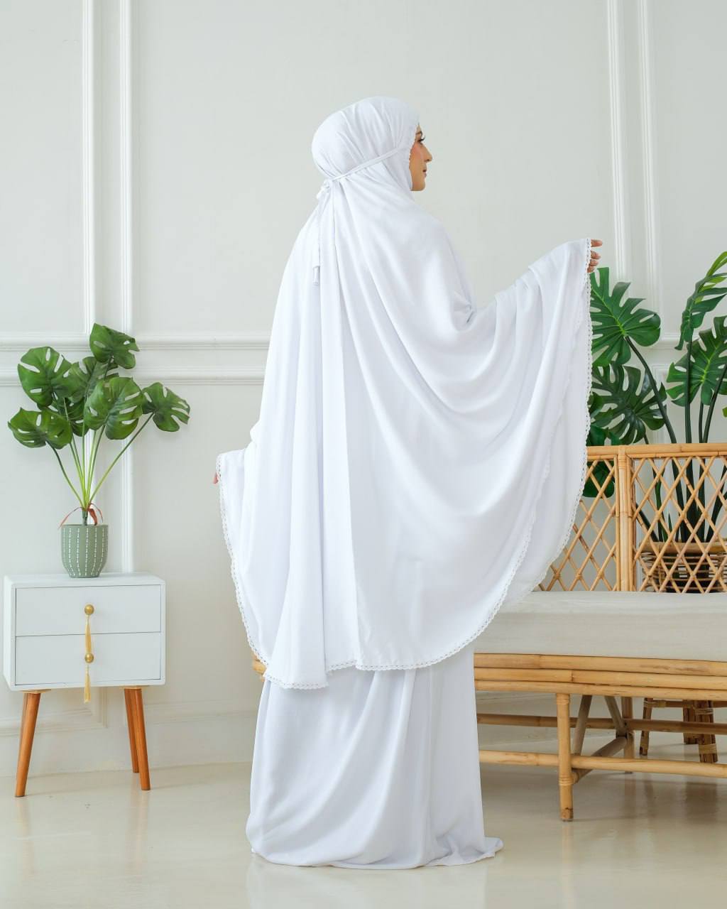 Pre Order! Rania 2 in 1! Plain Rayon Telekung