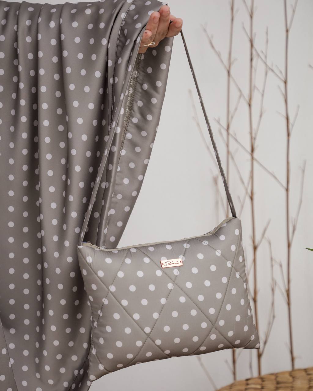 New! Polka Armani Silk Telekung (Pre Order)