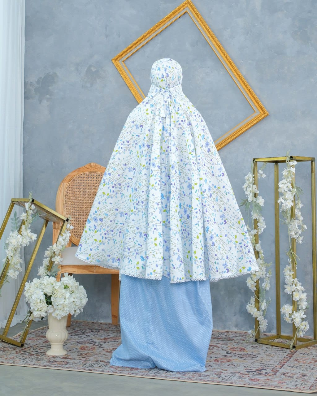 Spring Flower! Japanese Cotton Telekung (Pre Order)