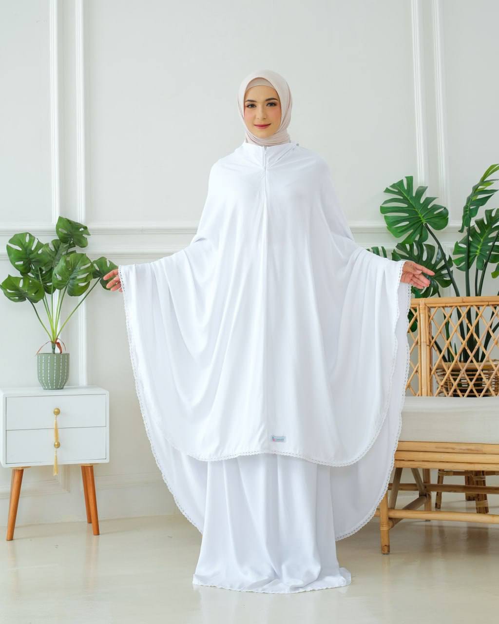Pre Order! Rania 2 in 1! Plain Rayon Telekung