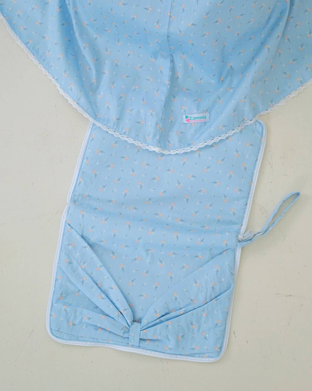 Pre Order! Flower Love Premium! Japanese Cotton Telekung (with Jersey Chin)