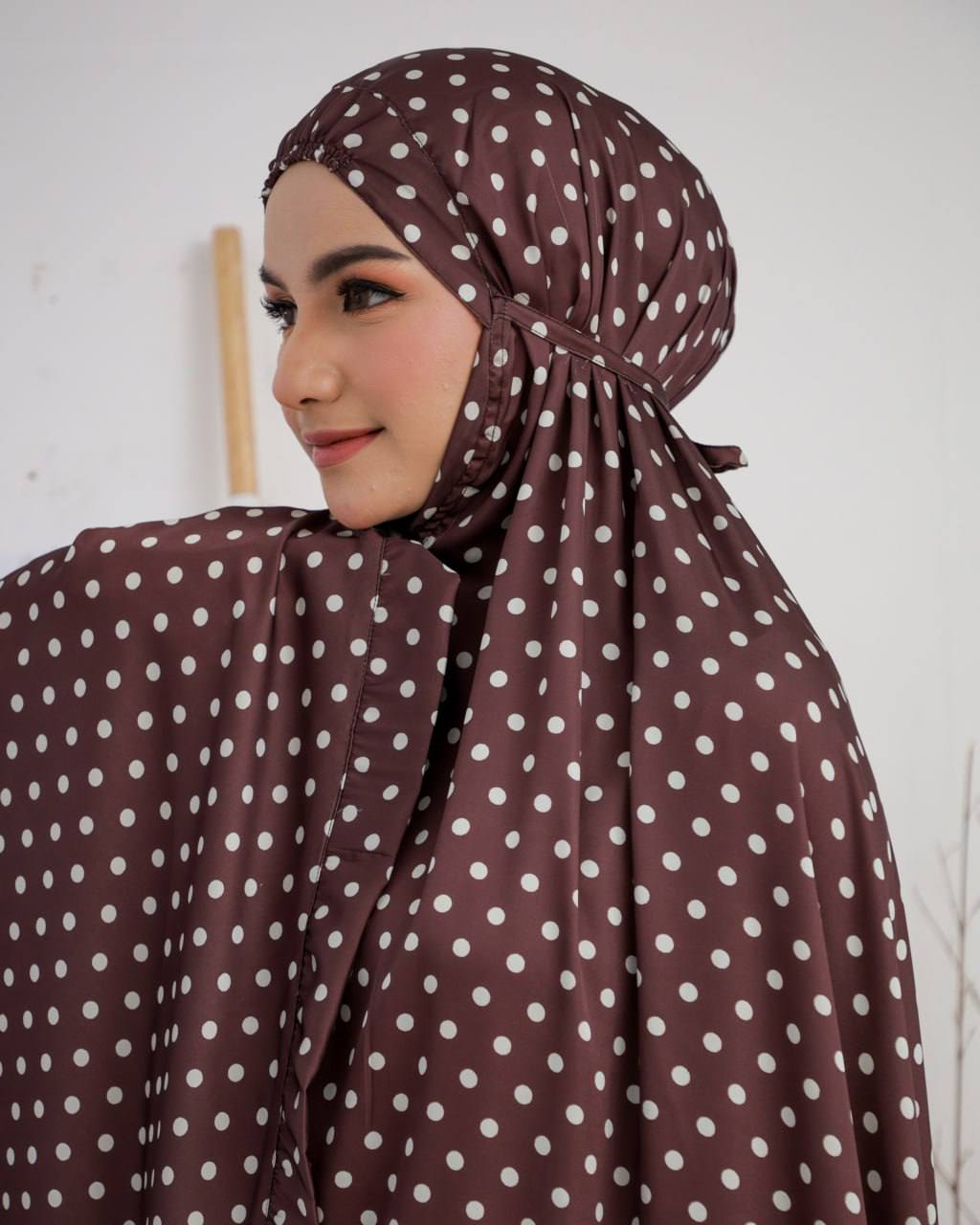 New! Polka Armani Silk Telekung (Pre Order)