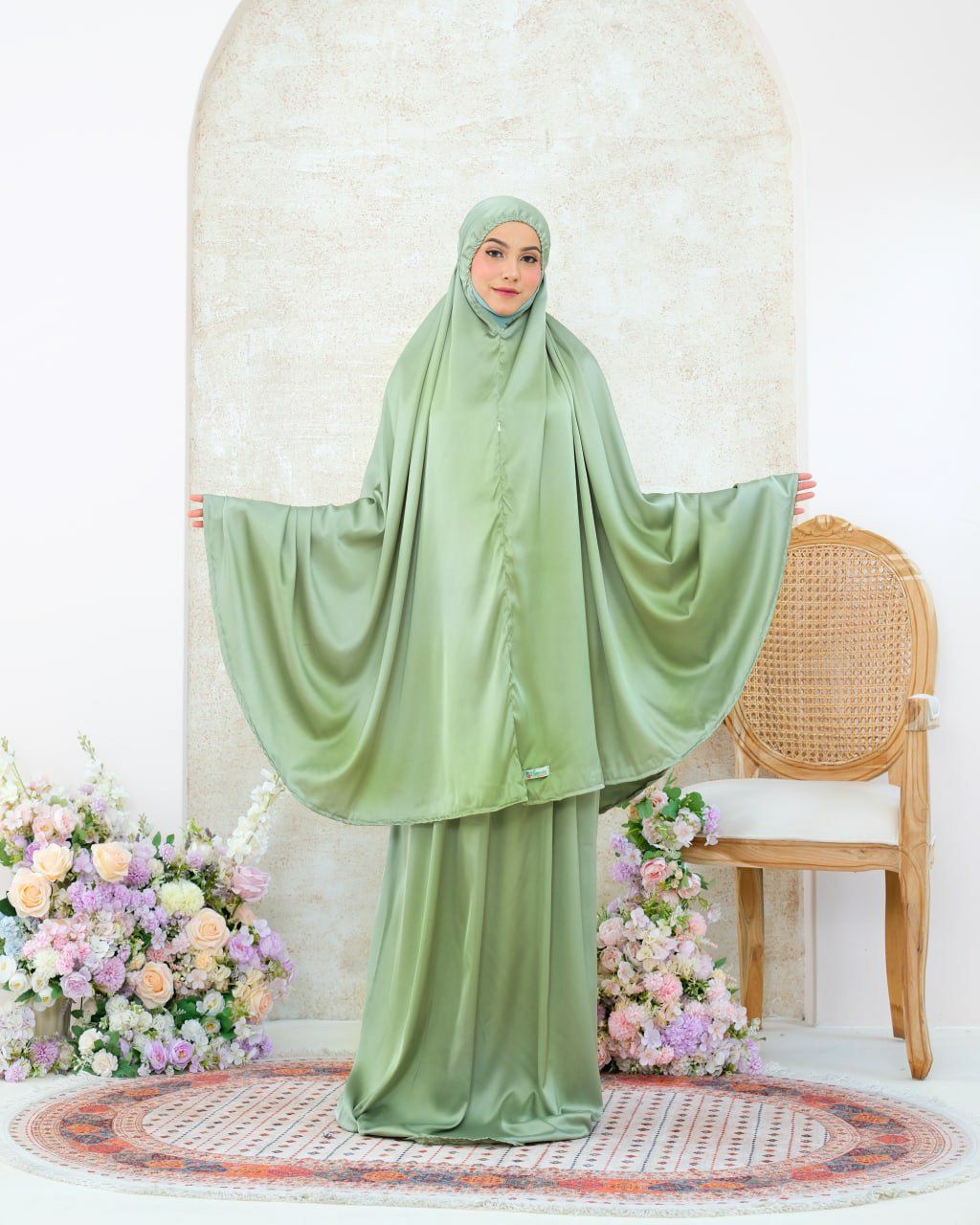 Pre order! Aleena Mini- Travel Silk Telekung