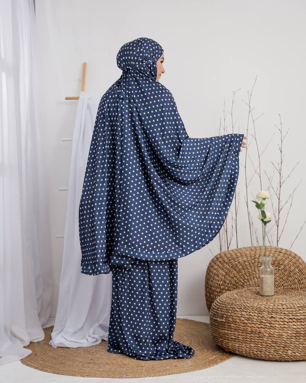 New! Polka Armani Silk Telekung (Pre Order)