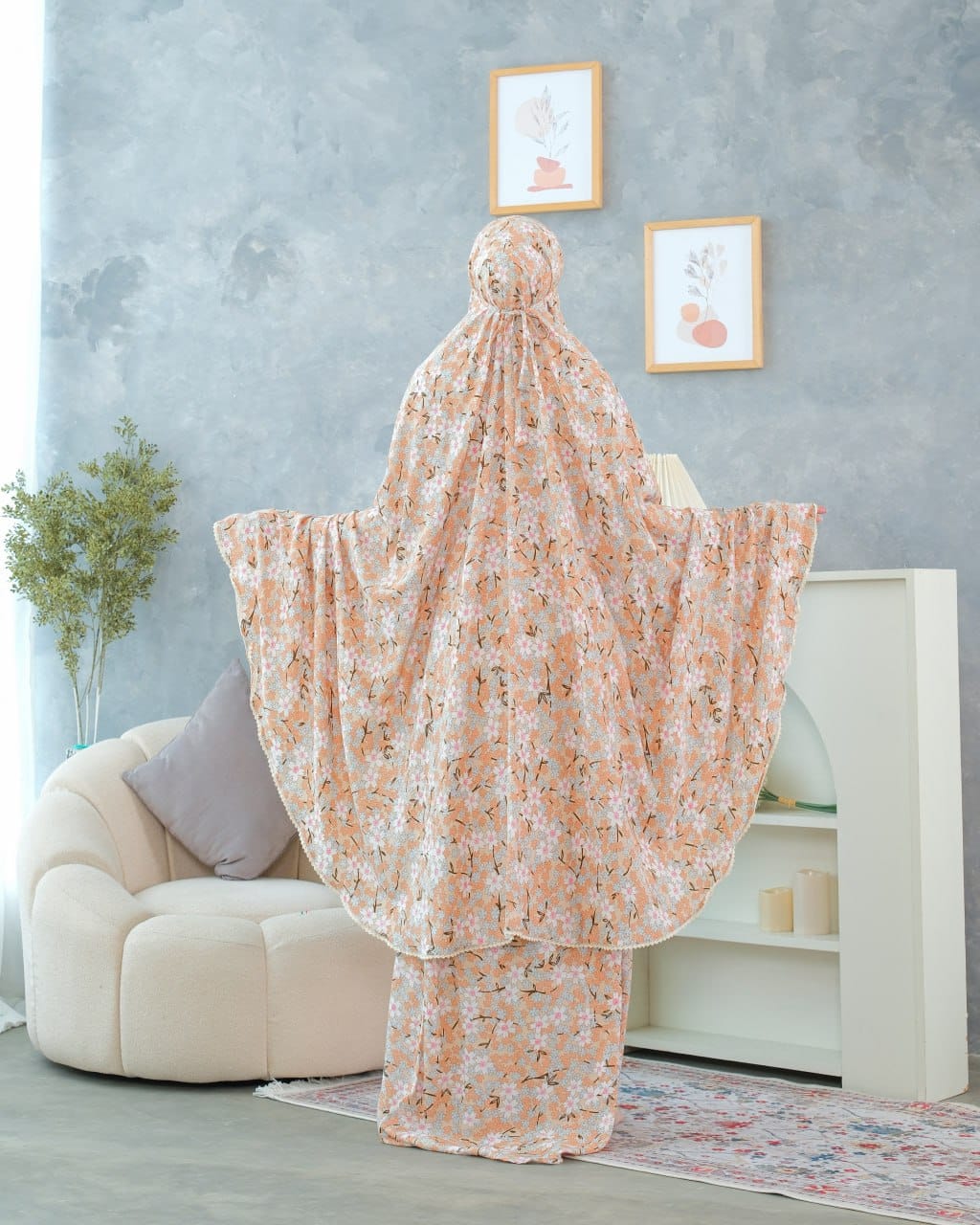 New! Pre Order! Peach ! Signature Rayon Prayer Wear