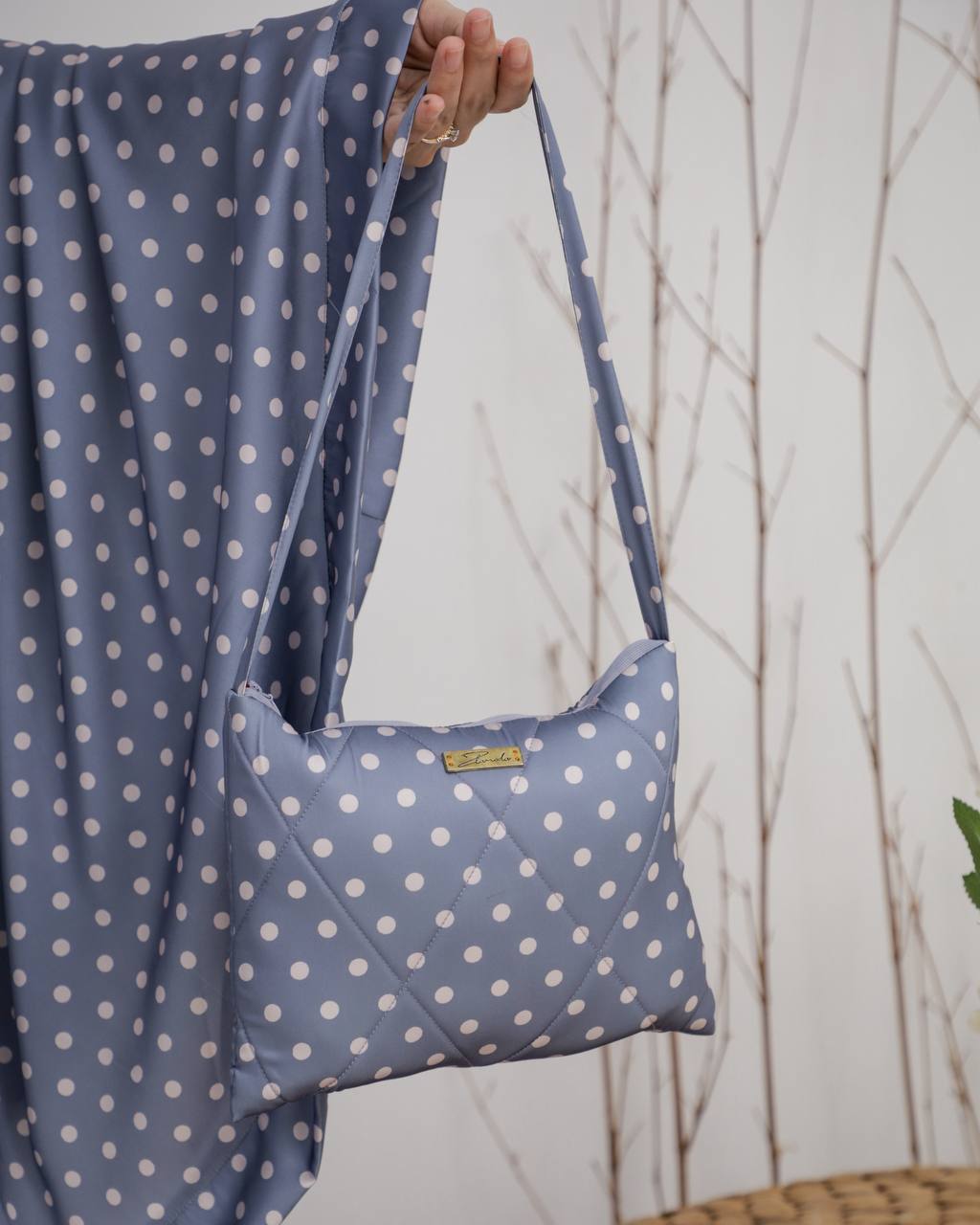 New! Polka Armani Silk Telekung (Pre Order)