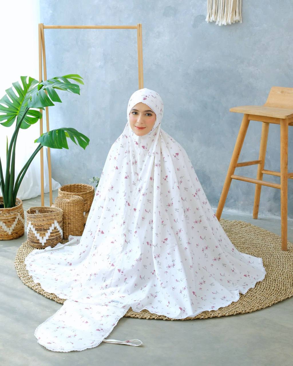Pre Order! Poppy! Japanese Cotton Telekung