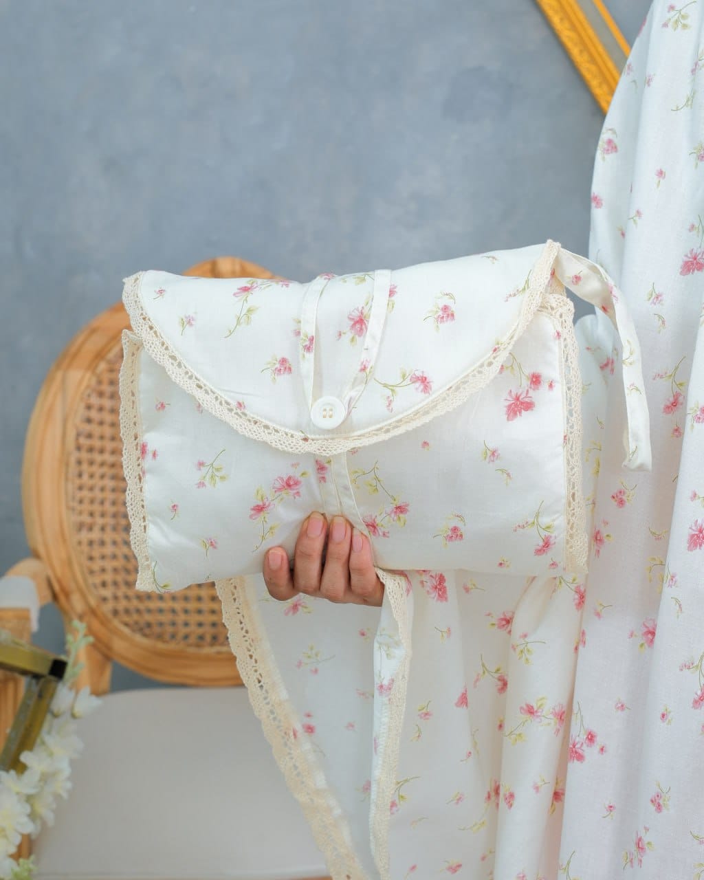 Rosy. Japanese Cotton Telekung (Pre Order)