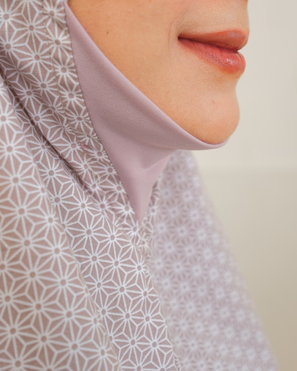 Pre Order! Osha Premium ! Japanese Cotton Telekung (with Jersey Chin)