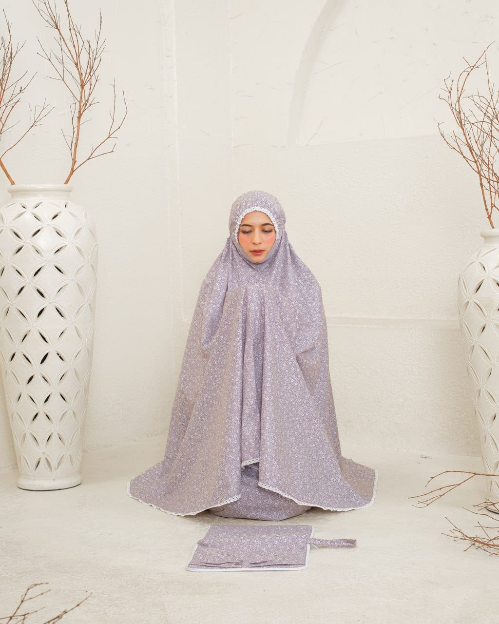 Pre Order! Namira Premium ! Japanese Cotton Telekung (with Jersey Chin)