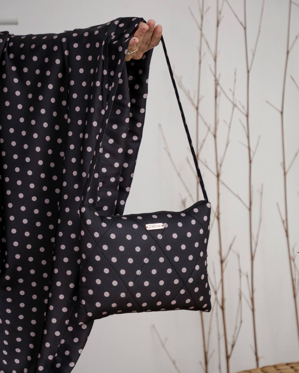 New! Polka Armani Silk Telekung (Pre Order)
