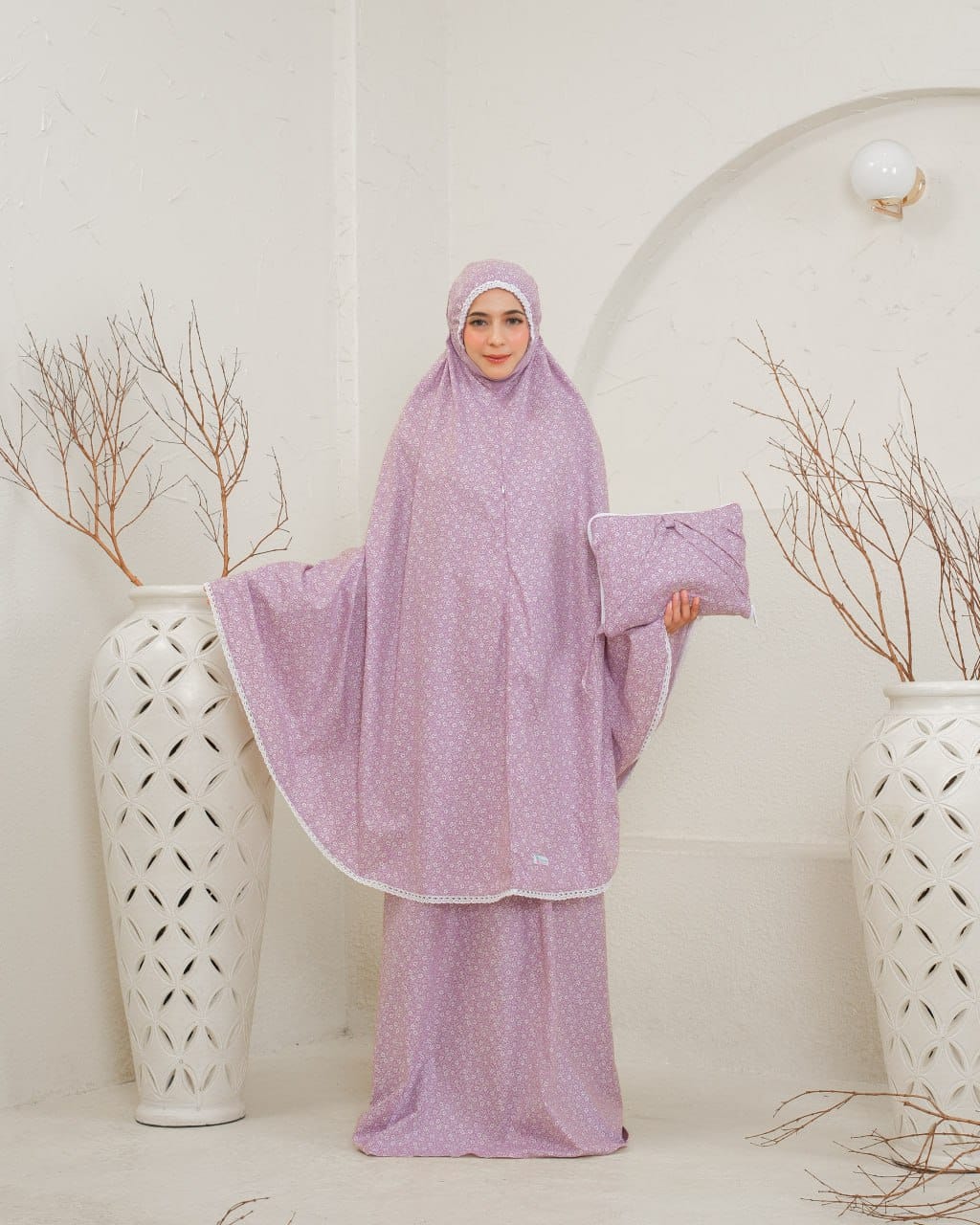 Pre Order! Namira Premium ! Japanese Cotton Telekung (with Jersey Chin)