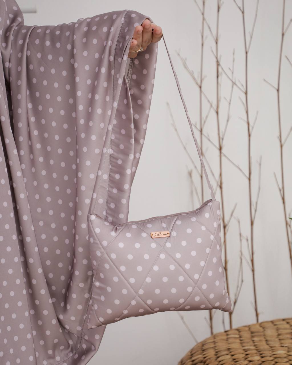 New! Polka Armani Silk Telekung (Pre Order)