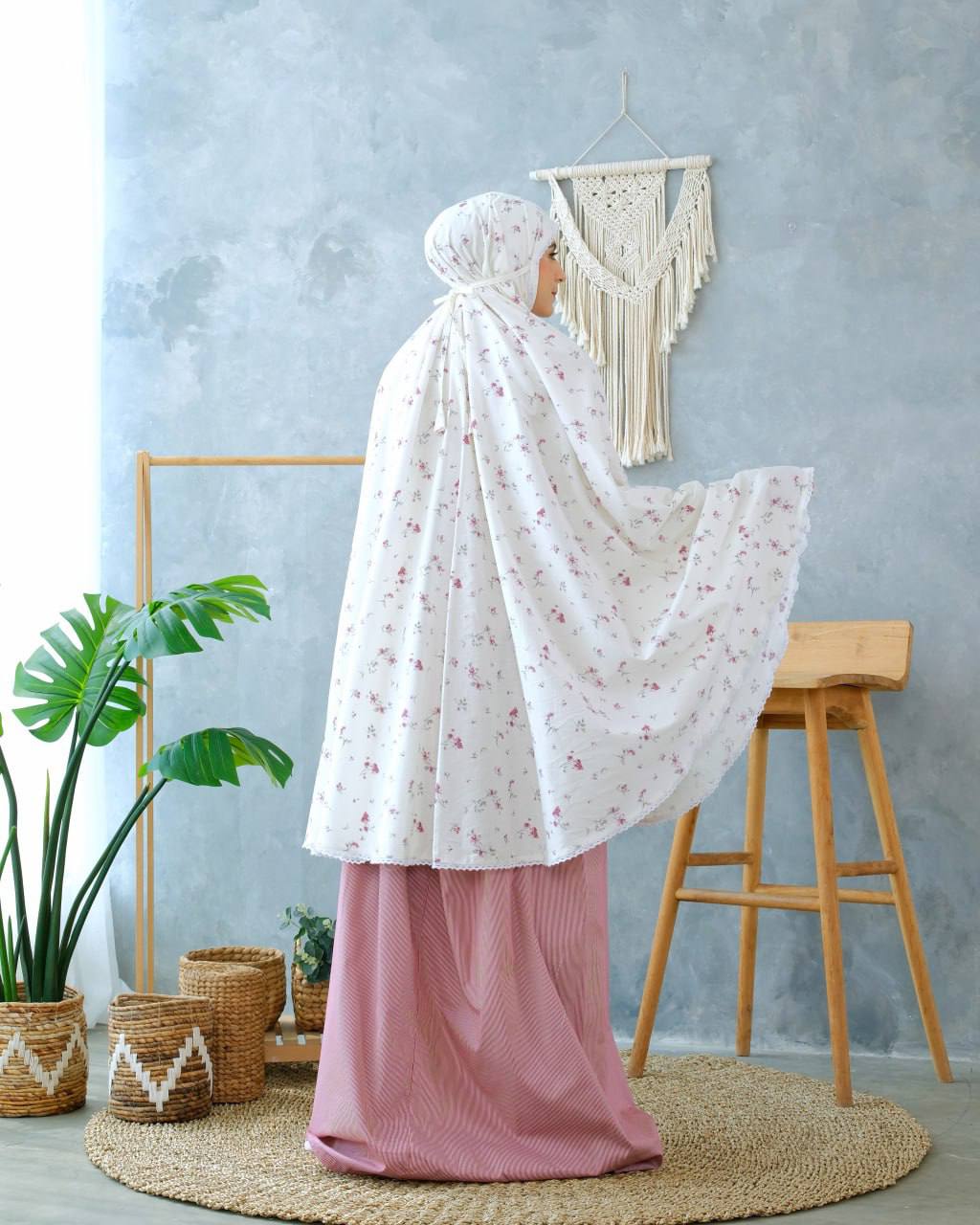 Pre Order! Poppy! Japanese Cotton Telekung