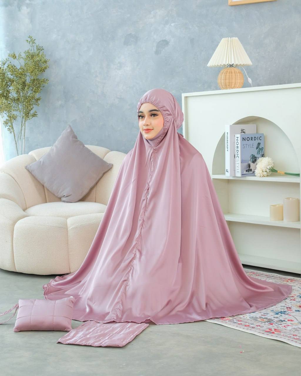 Pre order! Aleena Mini- Travel Silk Telekung