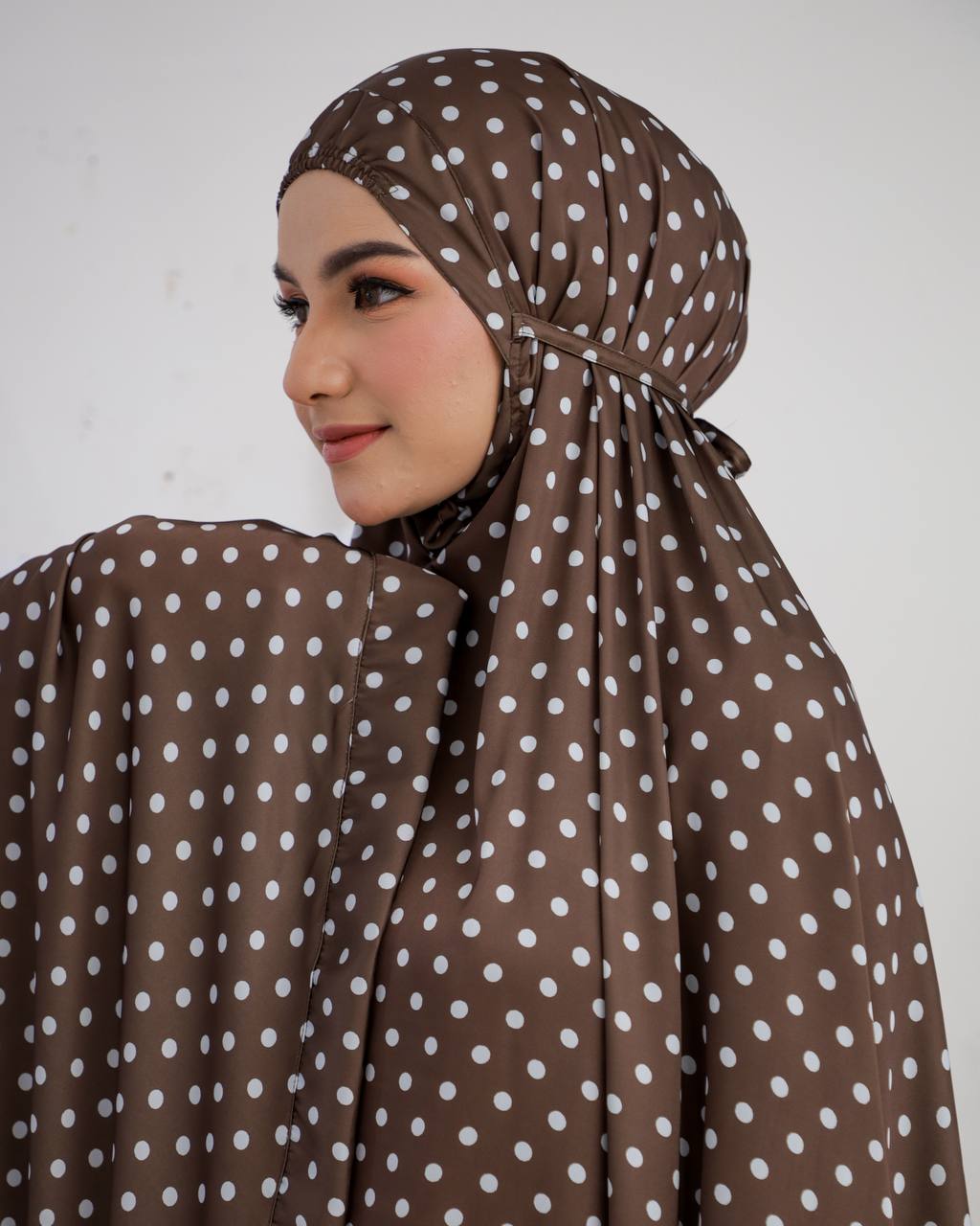 New! Polka Armani Silk Telekung (Pre Order)