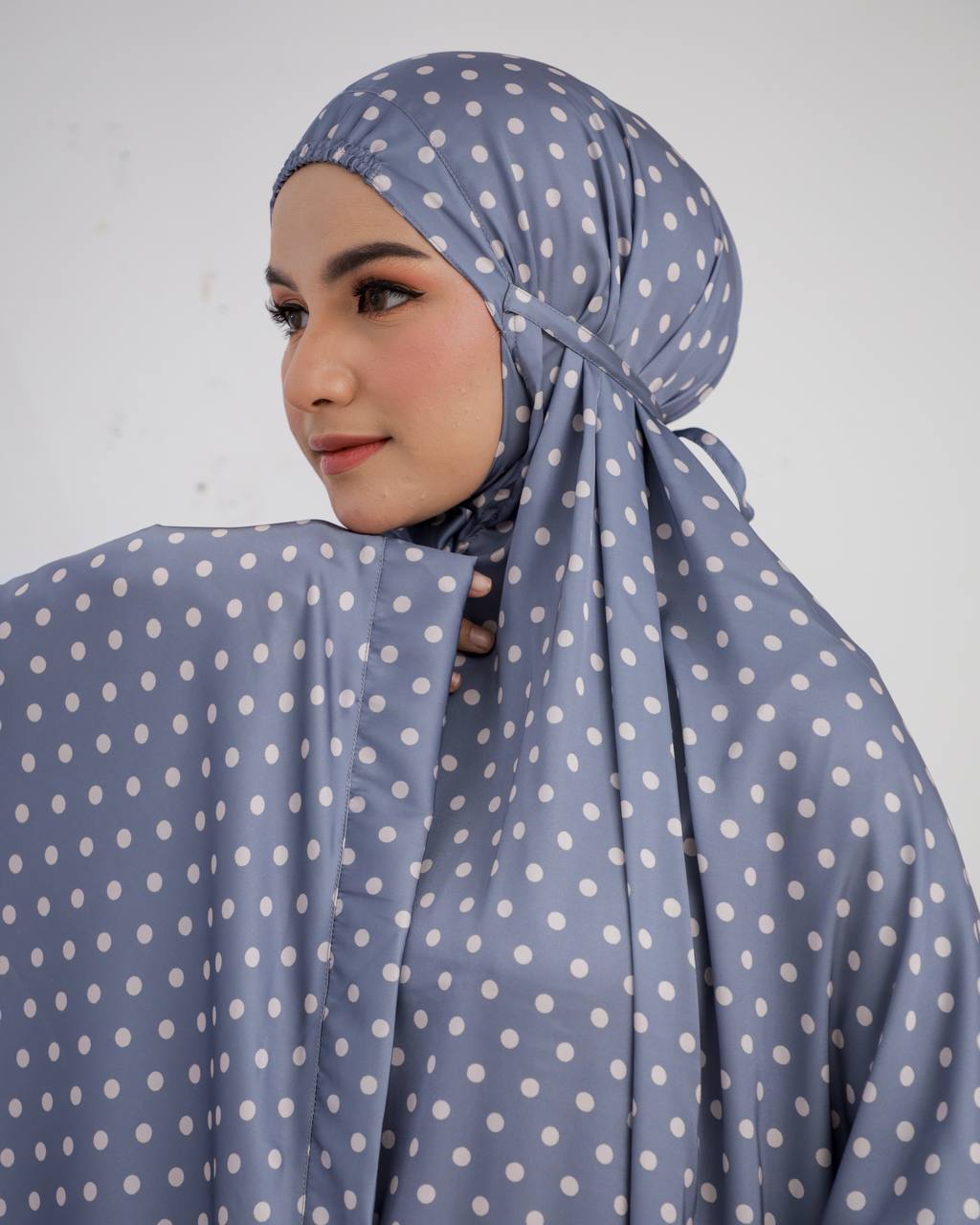 New! Polka Armani Silk Telekung (Pre Order)