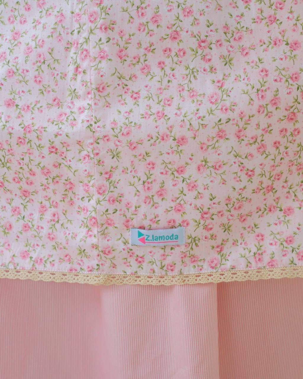 Pre Order. Japanese Cotton Telekung - Summer Rose Series
