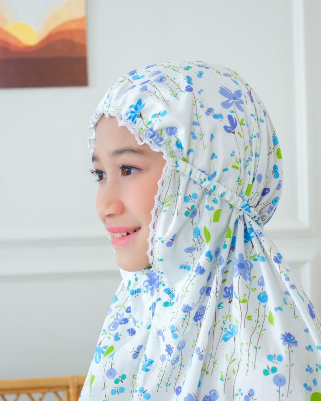 Spring Flower! Japanese Cotton Telekung (Pre Order)
