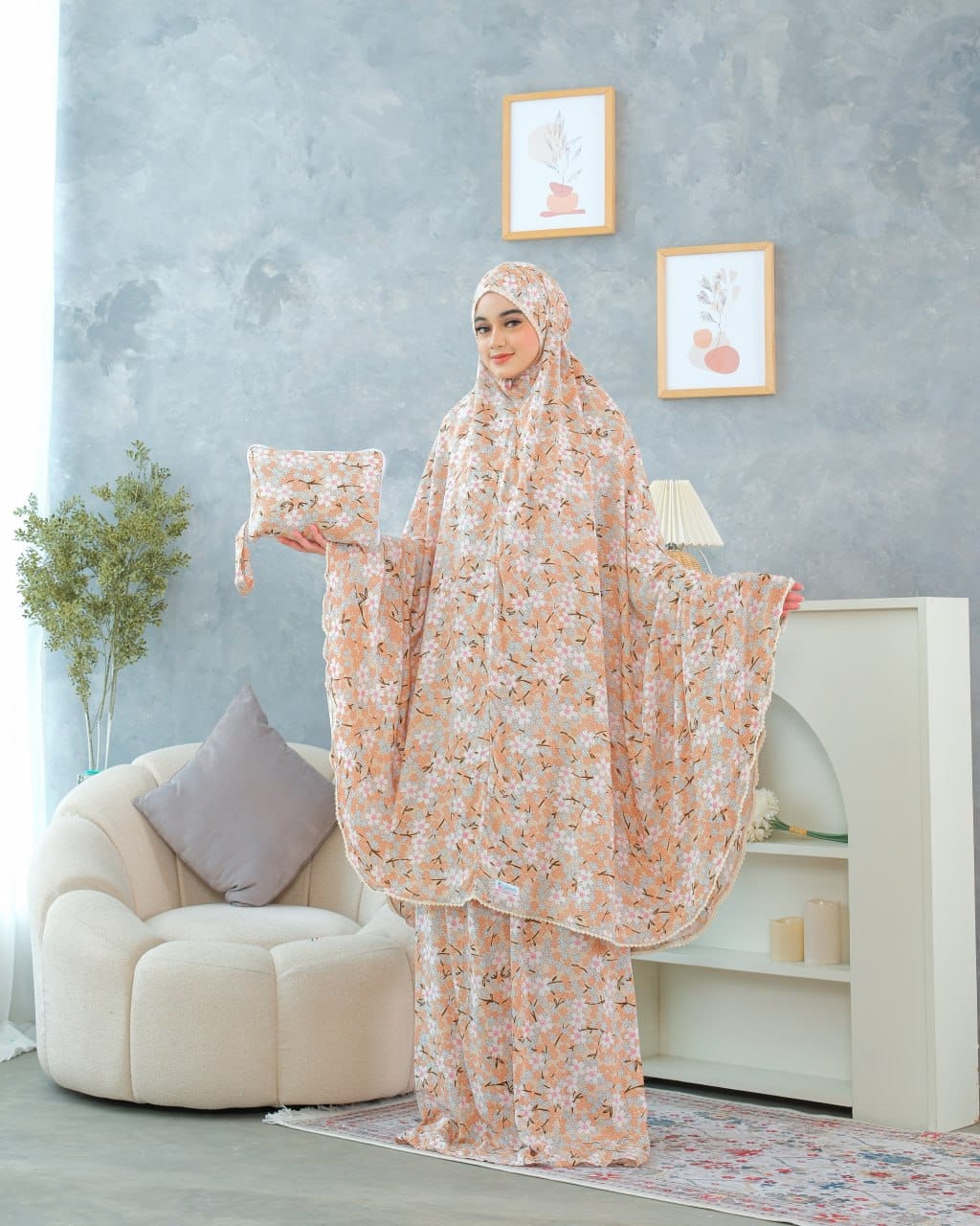 New! Pre Order! Peach ! Signature Rayon Prayer Wear