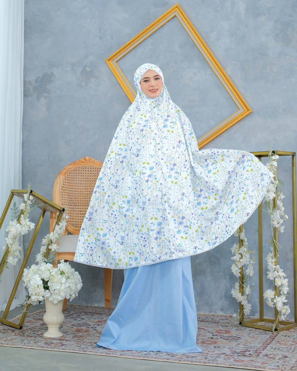 Spring Flower! Japanese Cotton Telekung (Pre Order)