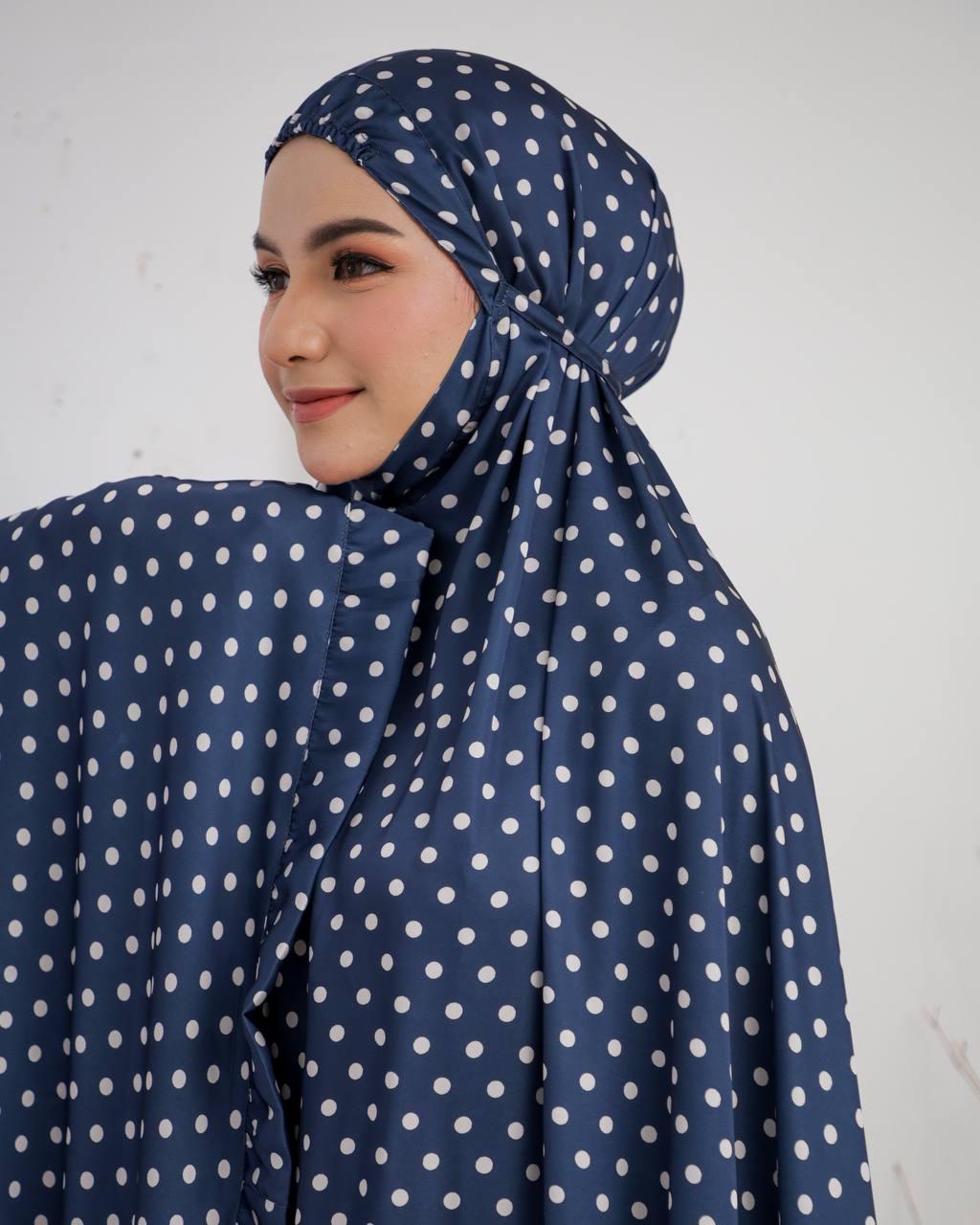 New! Polka Armani Silk Telekung (Pre Order)