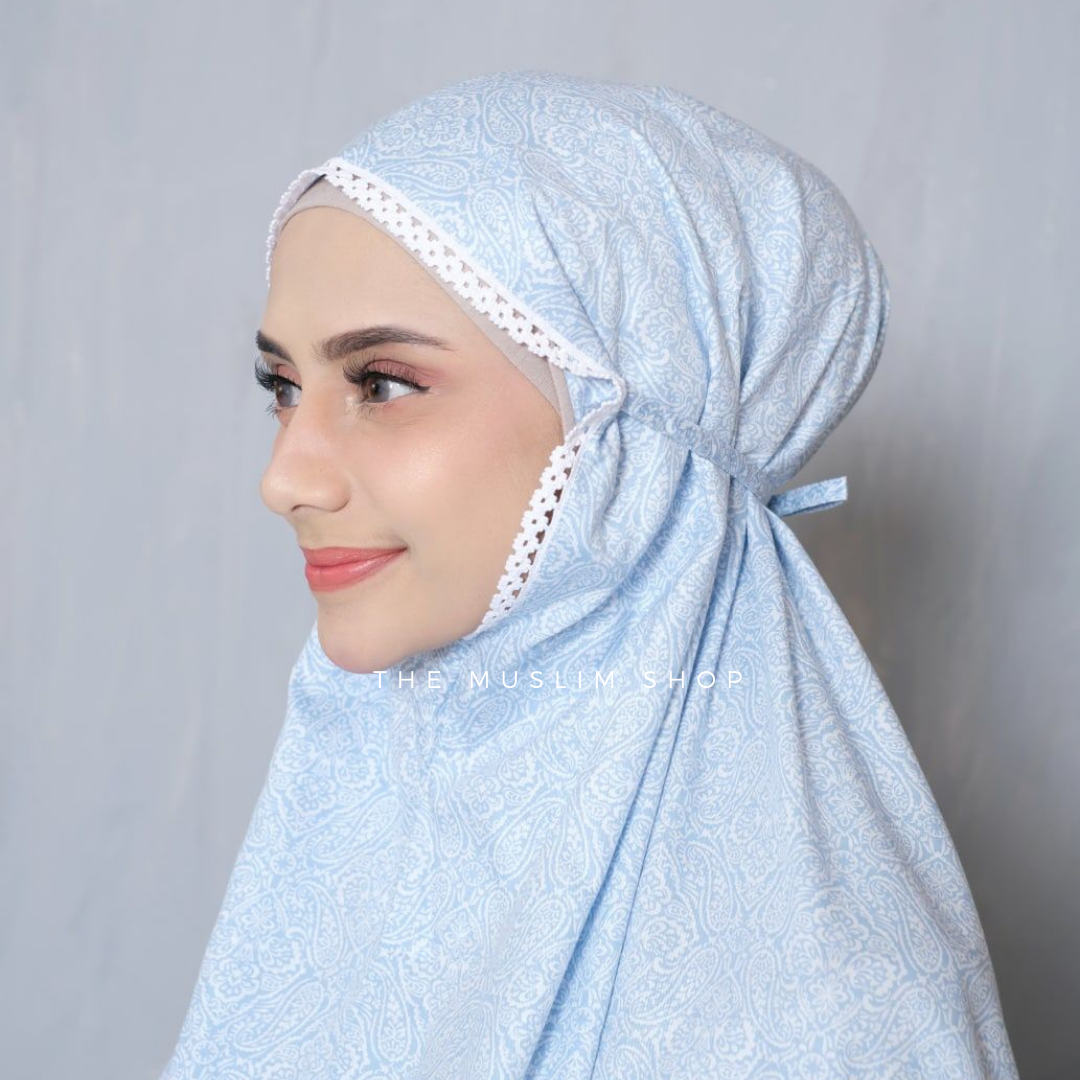 PO! Japanese Cotton Telekung in Paisley Series