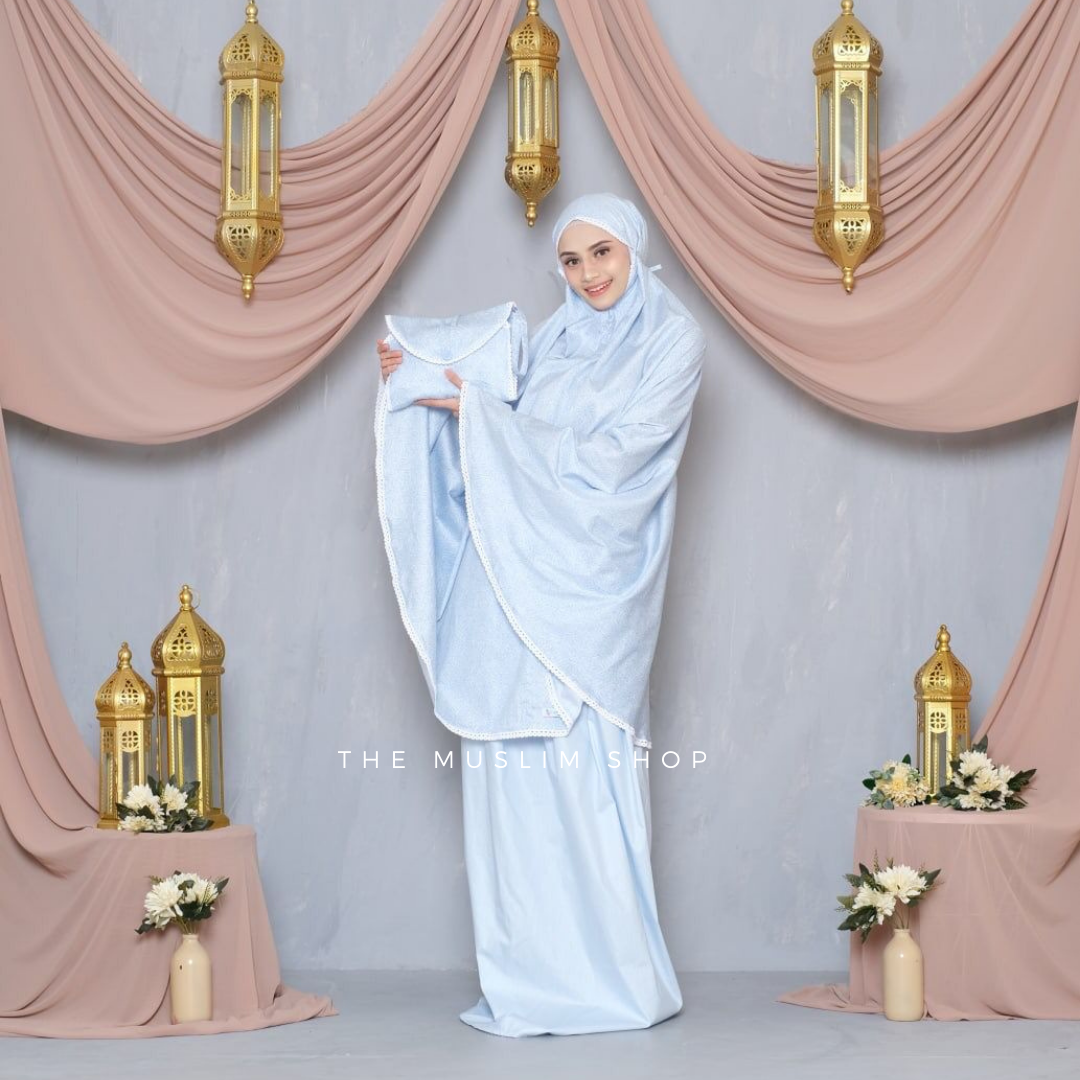 PO! Japanese Cotton Telekung in Paisley Series