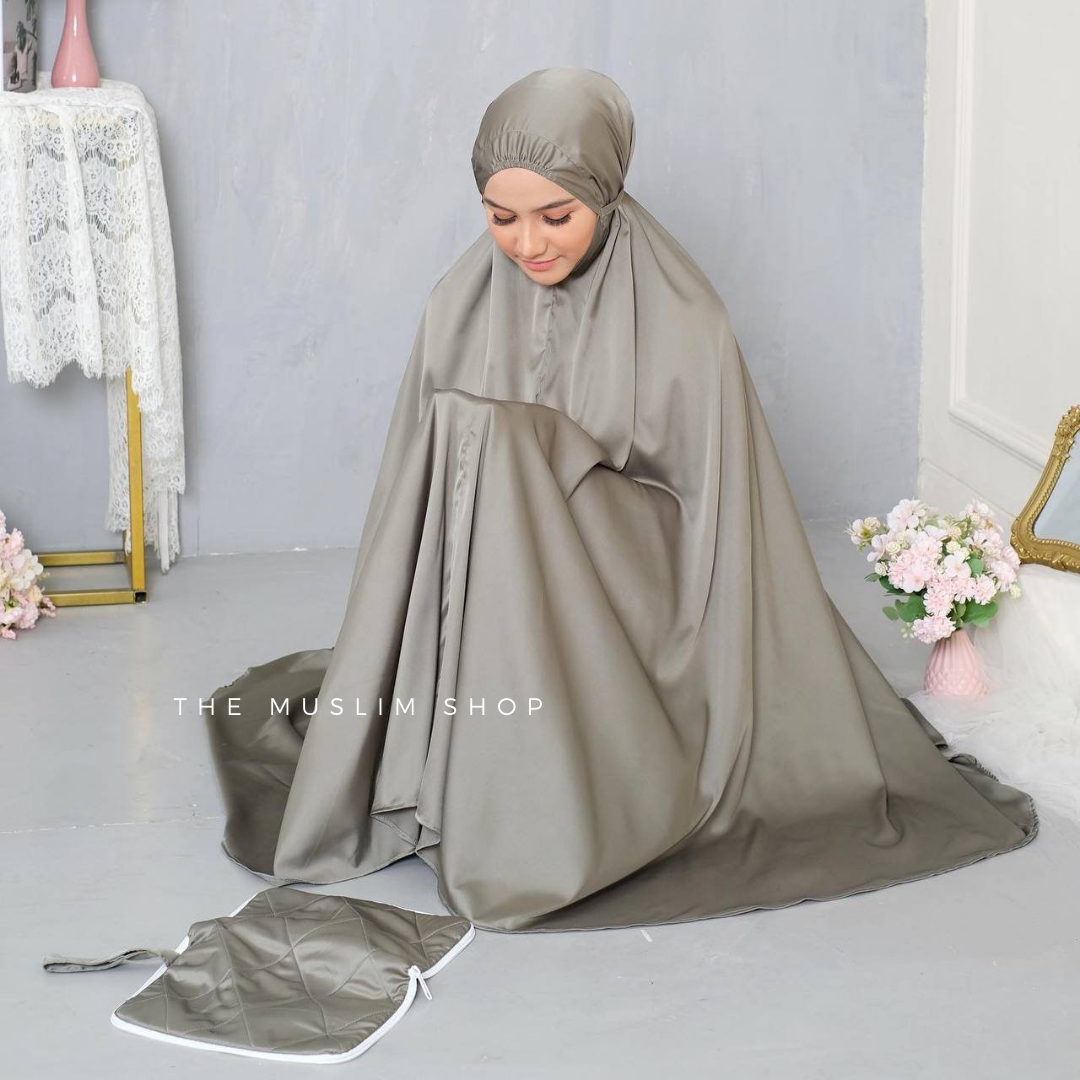 Pre Order. Zalina Armani Silk Telekung