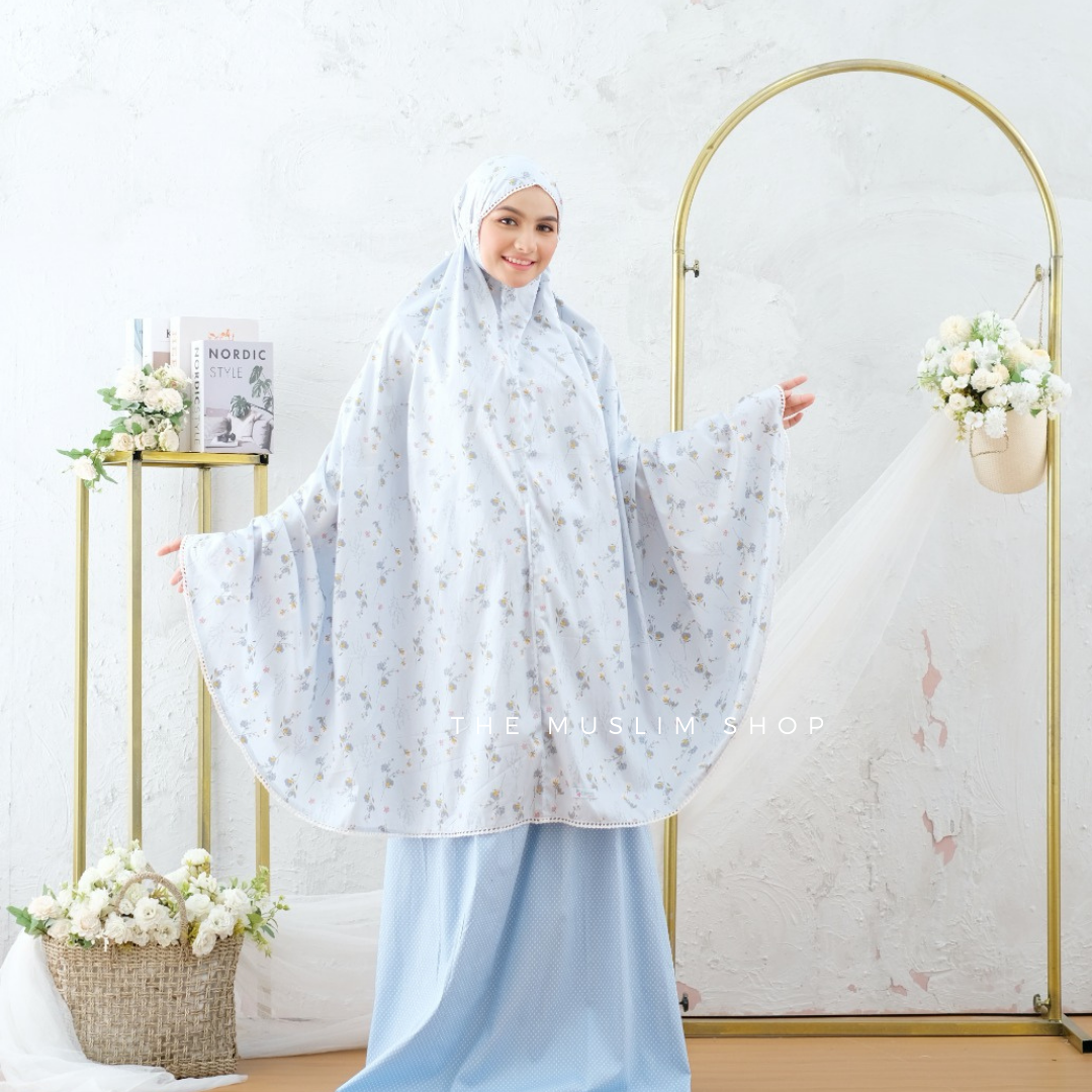 Pre Order! Peony Series! Japanese Cotton Telekung