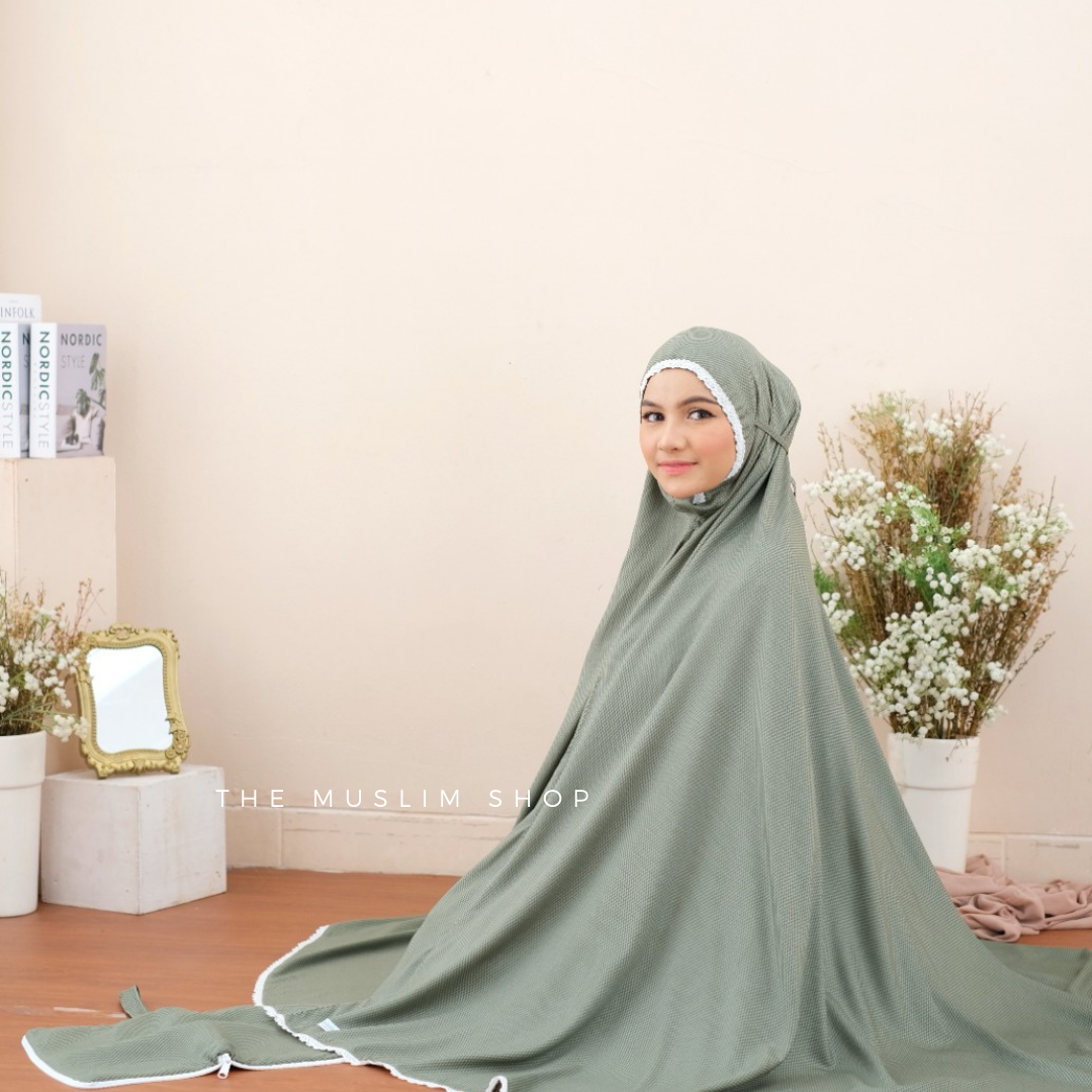 New! Pre Order! Signature Rayon Telekung Geomatric Series