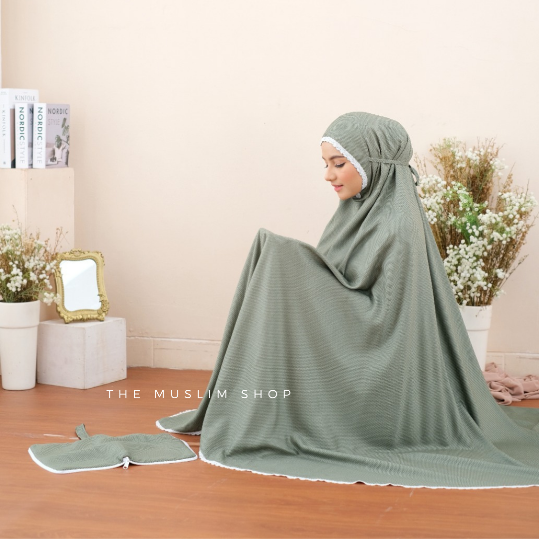 New! Pre Order! Signature Rayon Telekung Geomatric Series
